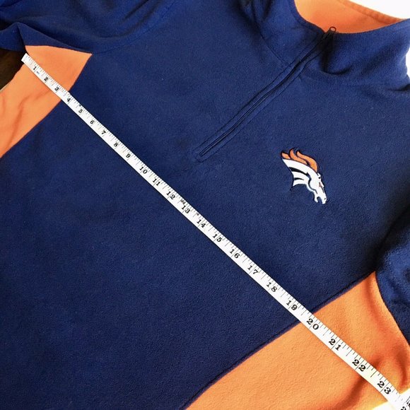 Denver Broncos Fleece 1/4-zip Pullover Size XL - Picture 6 of 8